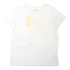 UNDER ARMOUR Mens White & Yellow Graphic T-Shirt M Short Sleeve Crew Neck