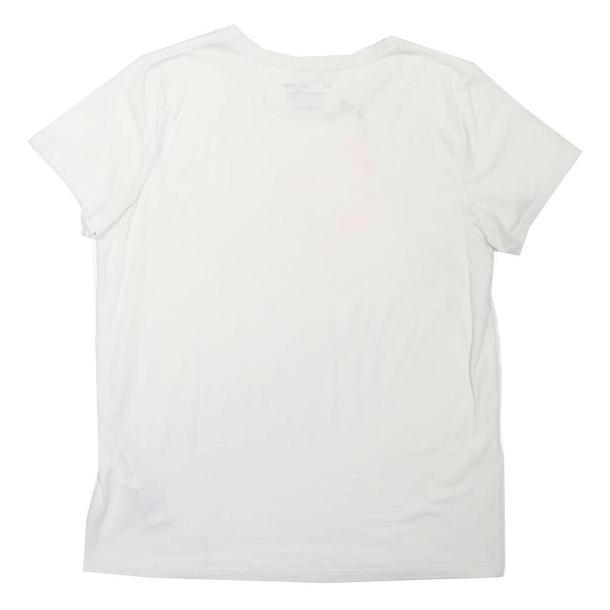 UNDER ARMOUR Mens White & Yellow Graphic T-Shirt M Short Sleeve Crew Neck