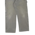 DICKIES Mens Cotton Blend Grey Regular Straight Trousers W32 L28 Workwear