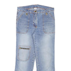 MYC Womens Jeans Blue Regular Straight Denim Medium W30 L25 Zipper Pockets