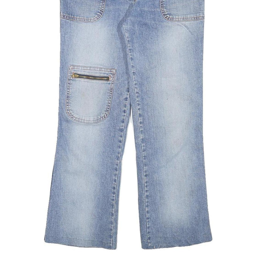 MYC Womens Jeans Blue Regular Straight Denim Medium W30 L25 Zipper Pockets