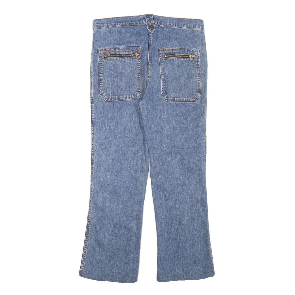 MYC Womens Jeans Blue Regular Straight Denim Medium W30 L25 Zipper Pockets