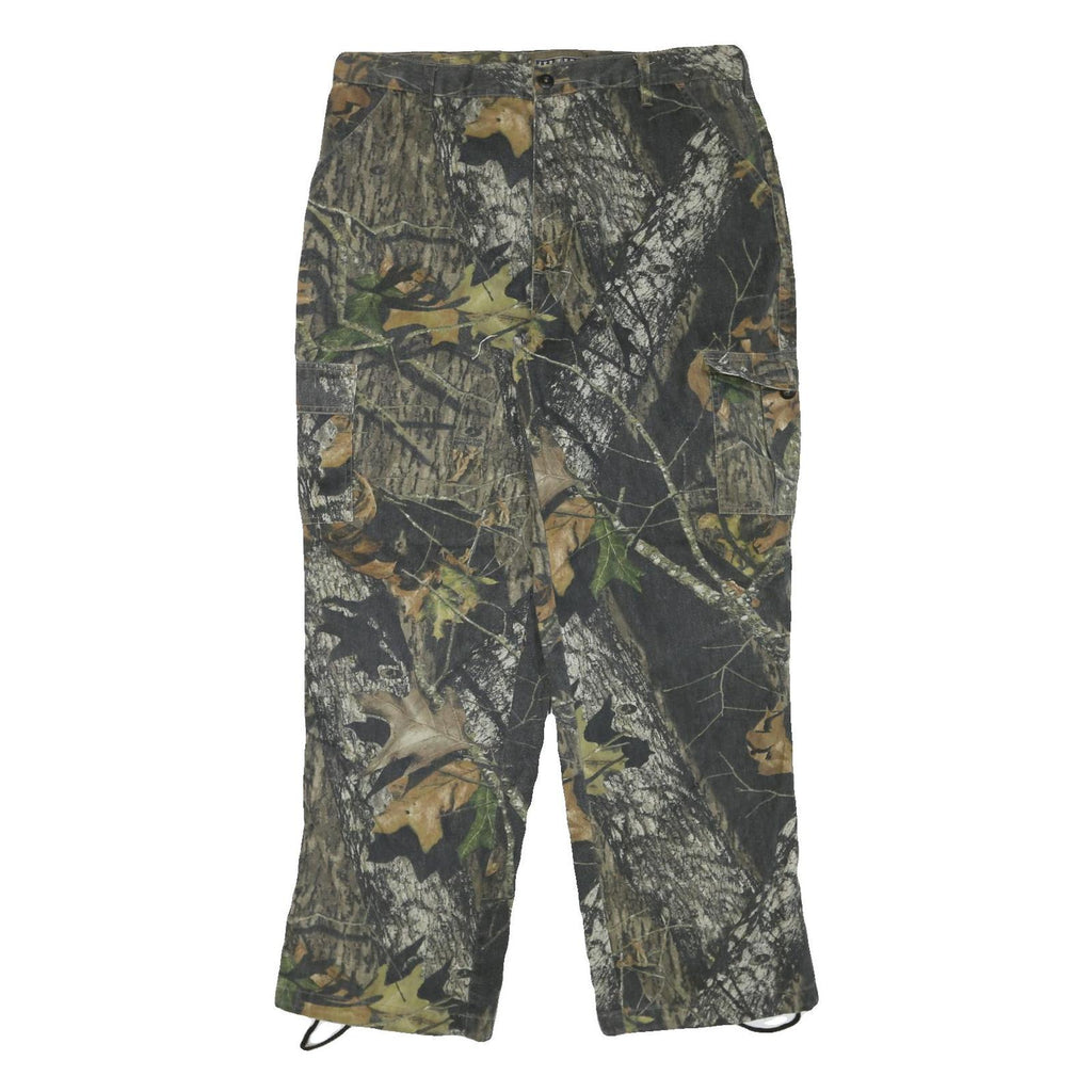 JERZEES Mens Cotton Blend Camouflage Relaxed Cargo Trousers W39 L33