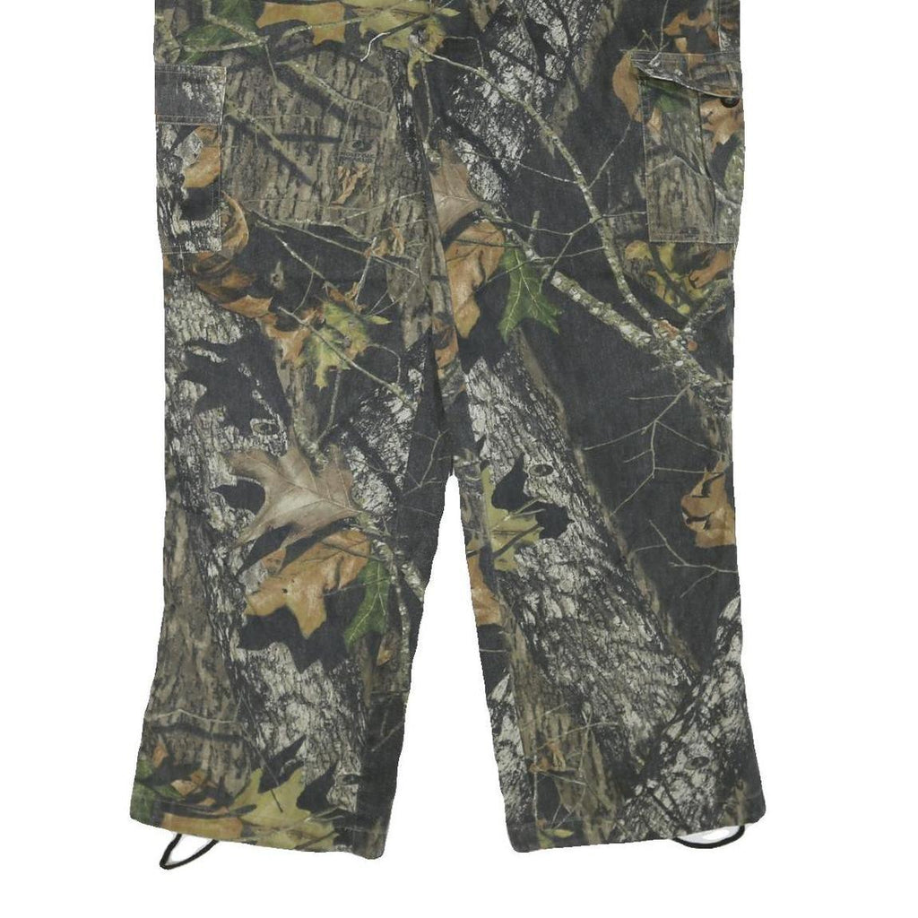 JERZEES Mens Cotton Blend Camouflage Relaxed Cargo Trousers W39 L33