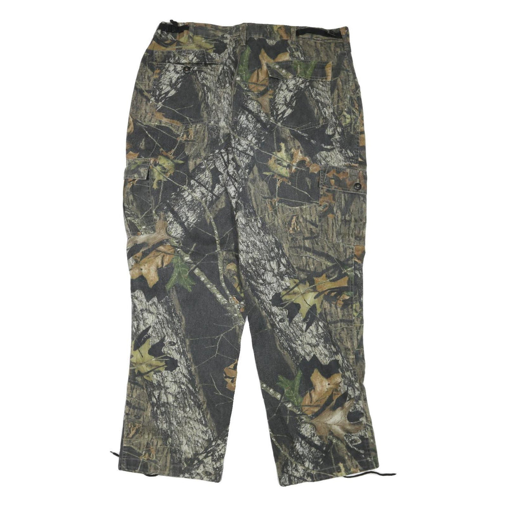 JERZEES Mens Cotton Blend Camouflage Relaxed Cargo Trousers W39 L33