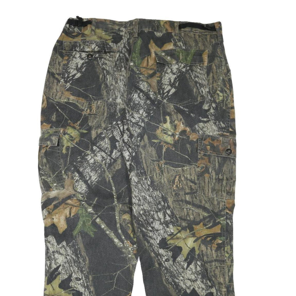 JERZEES Mens Cotton Blend Camouflage Relaxed Cargo Trousers W39 L33