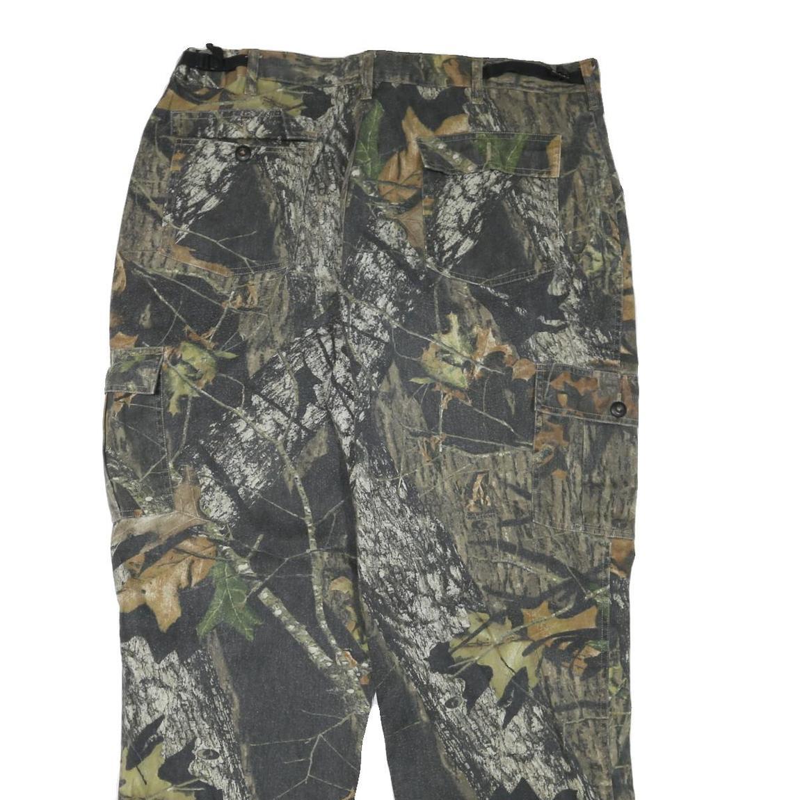 JERZEES Mens Cotton Blend Camouflage Relaxed Cargo Trousers W39 L33