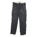 CARHARTT Mens Cotton Blend Regular Black Cargo Trousers W30 L32 Utility Workwear