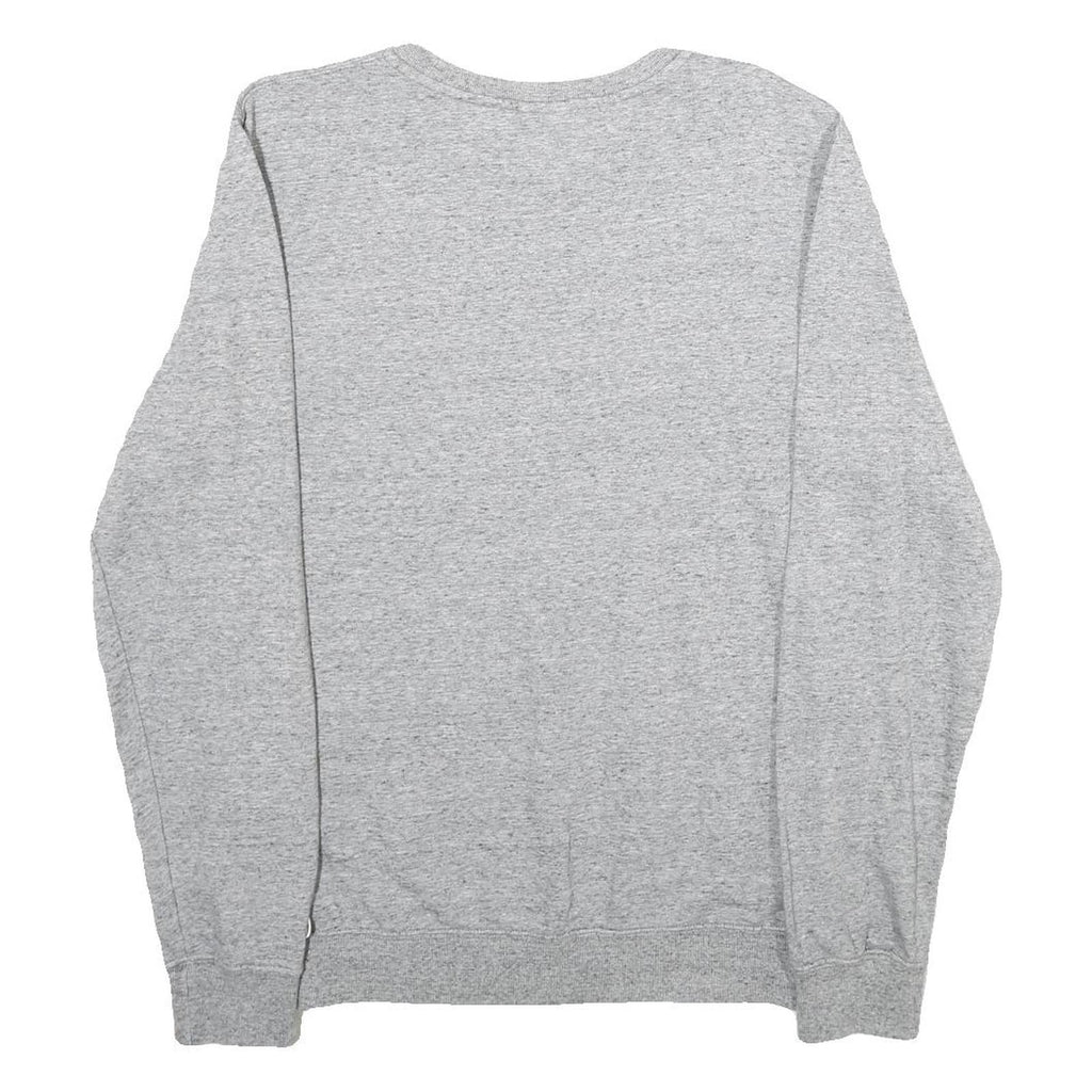 CHAMPION Mens Grey Crew Neck S Cotton Blend Sweatshirt Pullover Logo