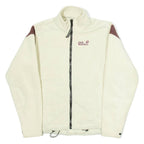 JACK WOLFSKIN Womens Fleece Jacket Cream UK 10