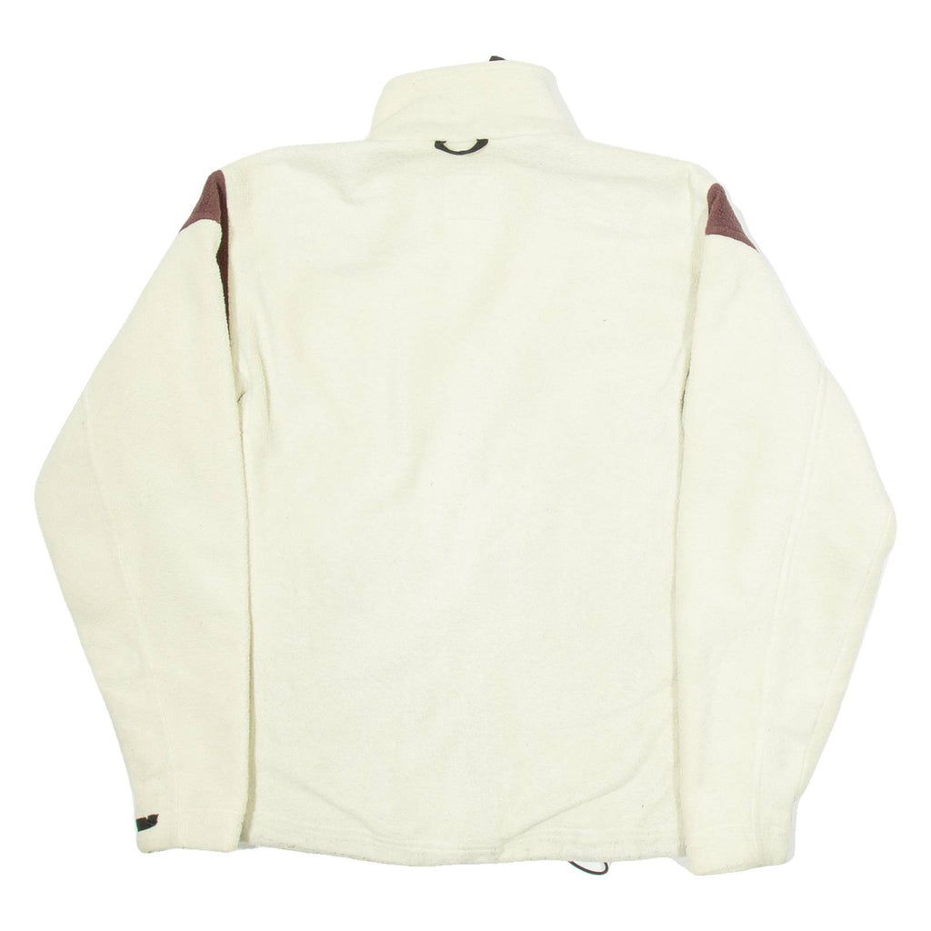 JACK WOLFSKIN Womens Fleece Jacket Cream UK 10