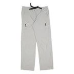 K TEC Mens Light Grey Regular Fit Straight Leg Trousers W32 L30 Outdoor Casual