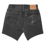 LEVI'S Mens Black Denim Shorts M W32 Casual Cotton Blend Stylish Fit