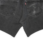 LEVI'S Mens Black Denim Shorts M W32 Casual Cotton Blend Stylish Fit