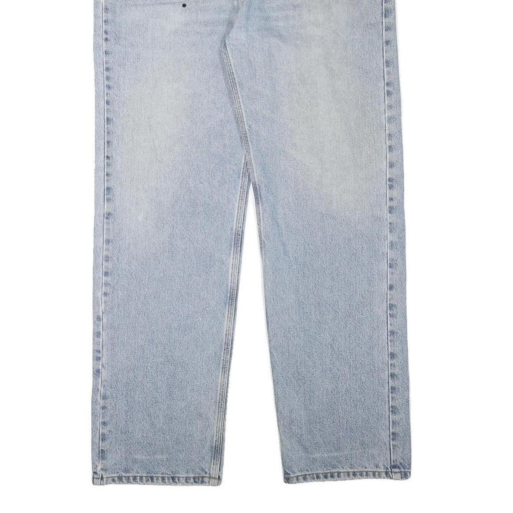 CARHARTT Mens Regular Fit Straight Denim Light Blue W38 L30 Workwear Jeans