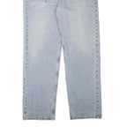 CARHARTT Mens Regular Fit Straight Denim Light Blue W38 L30 Workwear Jeans