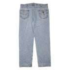 CARHARTT Mens Regular Fit Straight Denim Light Blue W38 L30 Workwear Jeans