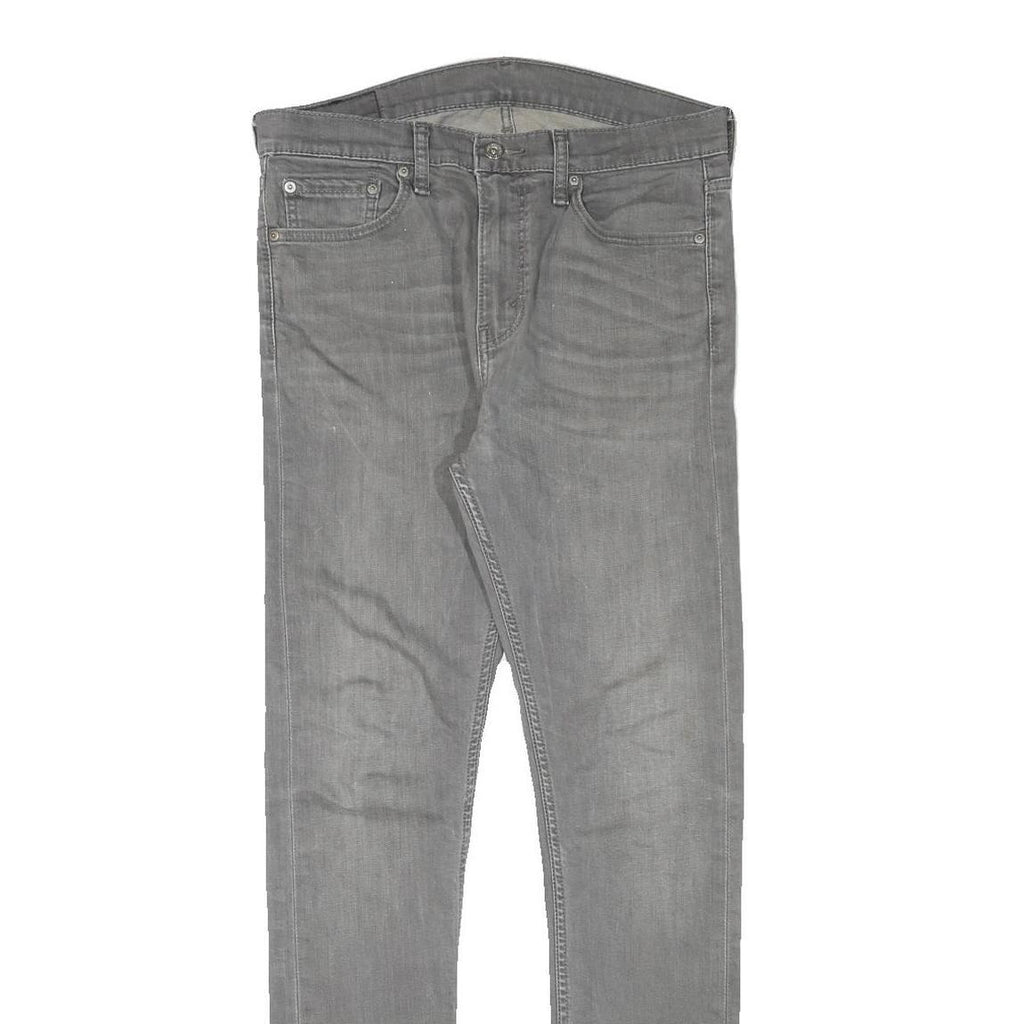 LEVI'S Mens Grey Slim Skinny Denim Medium W32 L31 Stretch Cotton Blend Jeans