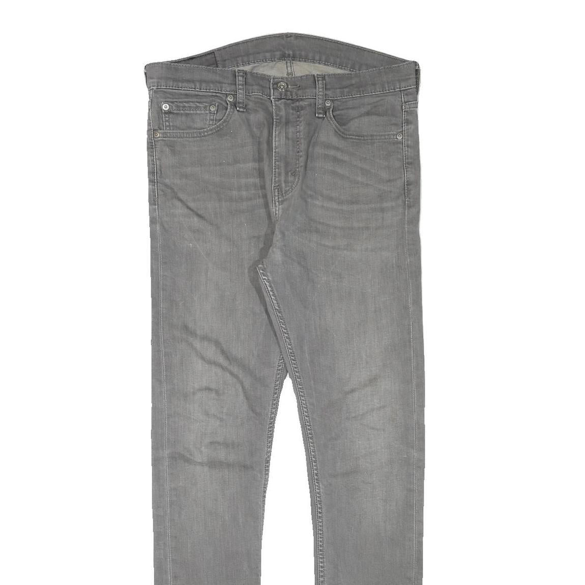 LEVI'S Mens Grey Slim Skinny Denim Medium W32 L31 Stretch Cotton Blend Jeans