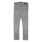 LEVI'S Mens Grey Slim Skinny Denim Medium W32 L31 Stretch Cotton Blend Jeans