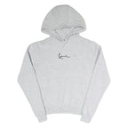 KARL KANI Mens Grey Hoodie XXS Cotton Blend Pullover Kangaroo Pocket Casual Wear