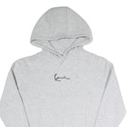 KARL KANI Mens Grey Hoodie XXS Cotton Blend Pullover Kangaroo Pocket Casual Wear
