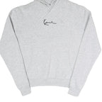 KARL KANI Mens Grey Hoodie XXS Cotton Blend Pullover Kangaroo Pocket Casual Wear