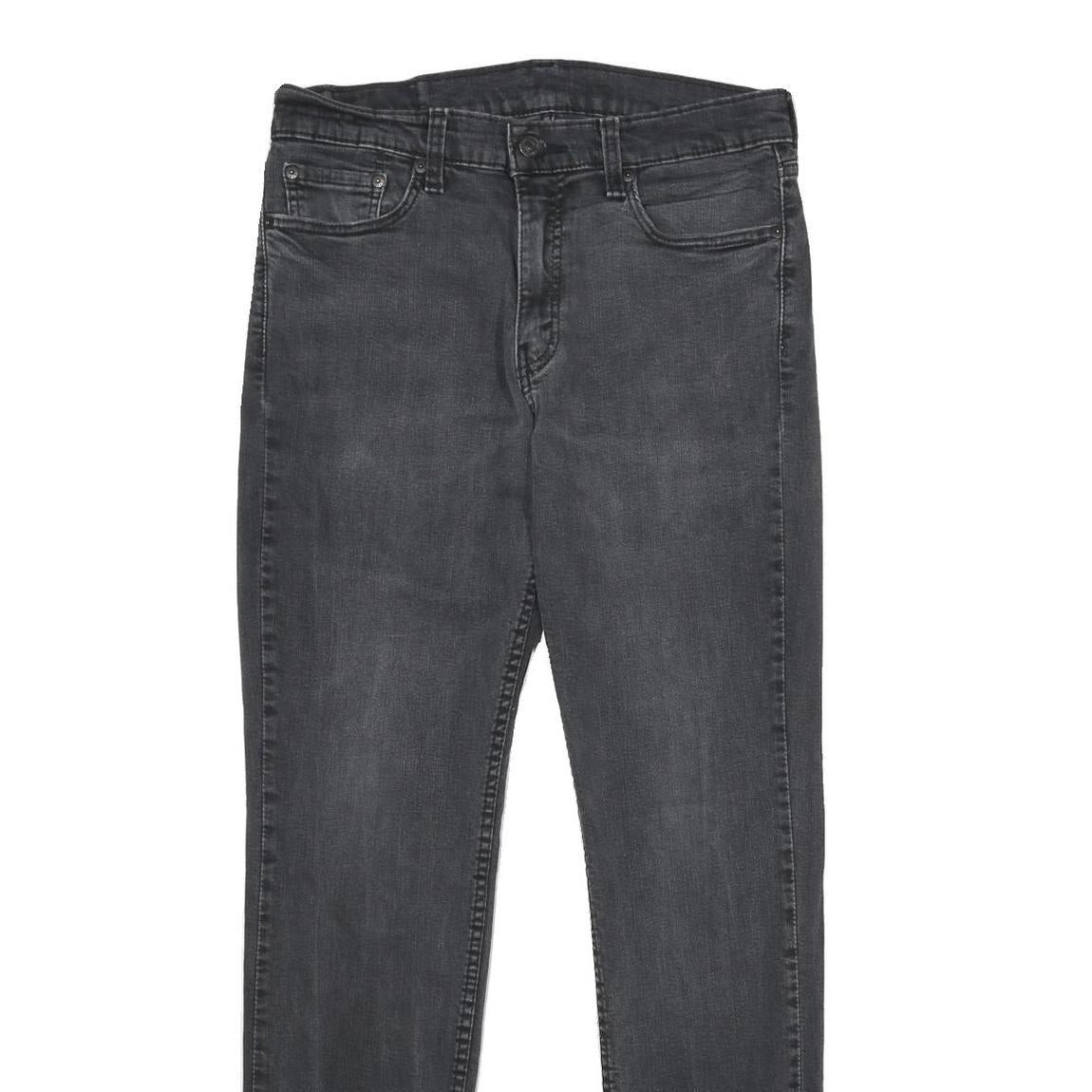 LEVI'S 511 SLIM Mens Jeans Black Slim Skinny Denim Medium W33 L34 Comfortable