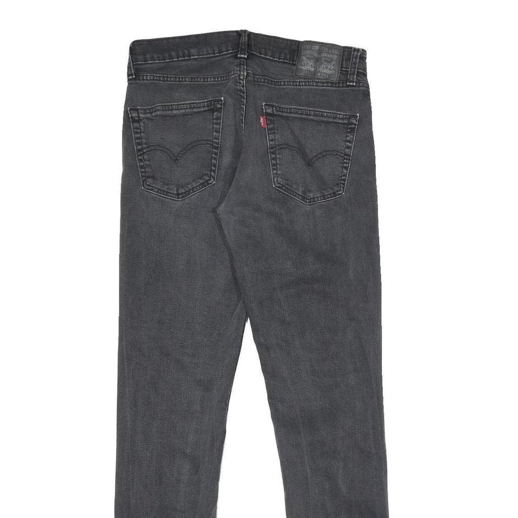 LEVI'S 511 SLIM Mens Jeans Black Slim Skinny Denim Medium W33 L34 Comfortable
