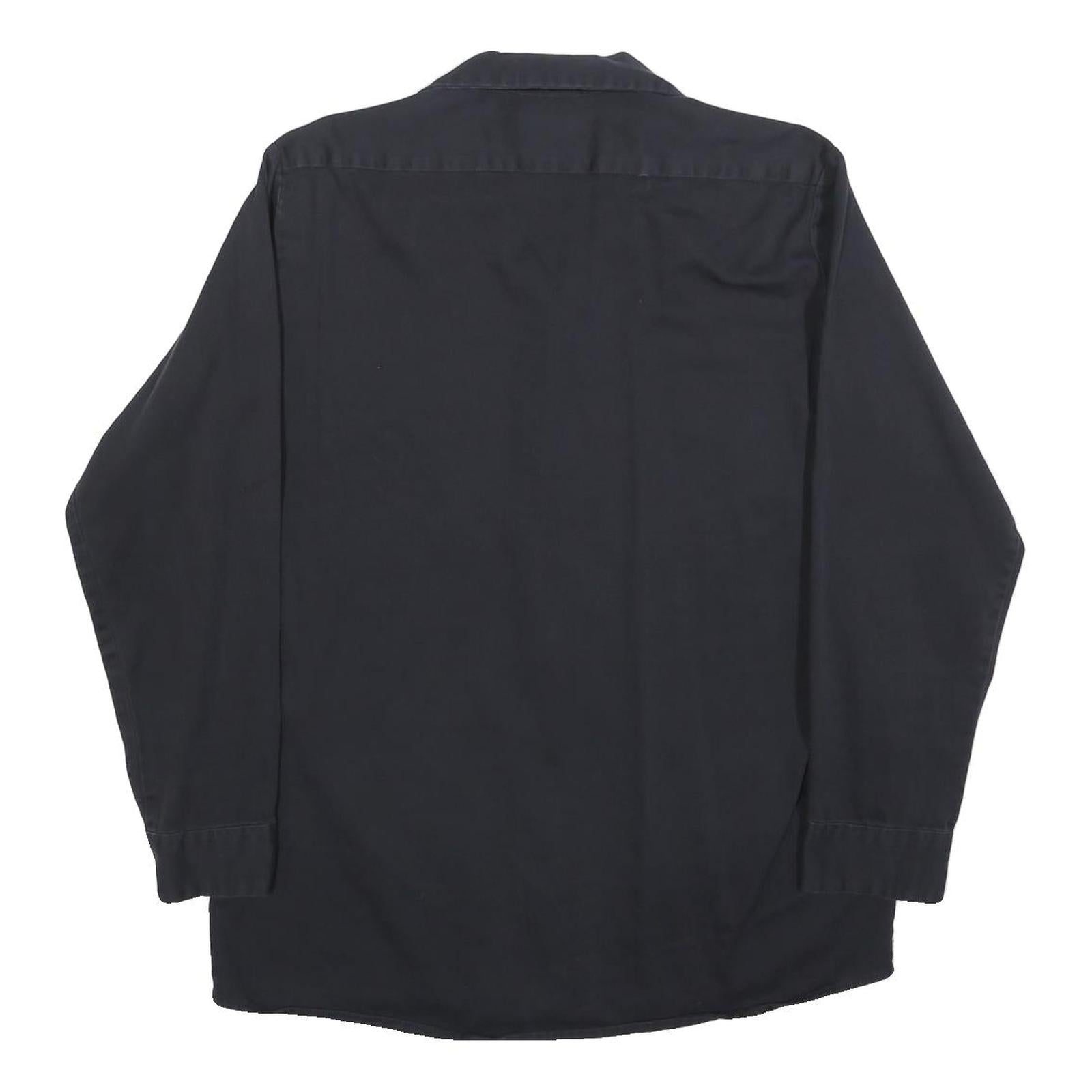 DISNEY Mens Black Disneyland Resort Cotton Blend Shirt M Casual Workwear