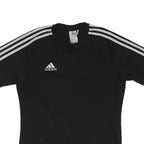 ADIDAS Mens Black & White Logo Modern T-Shirt S Short Sleeve Crew Neck