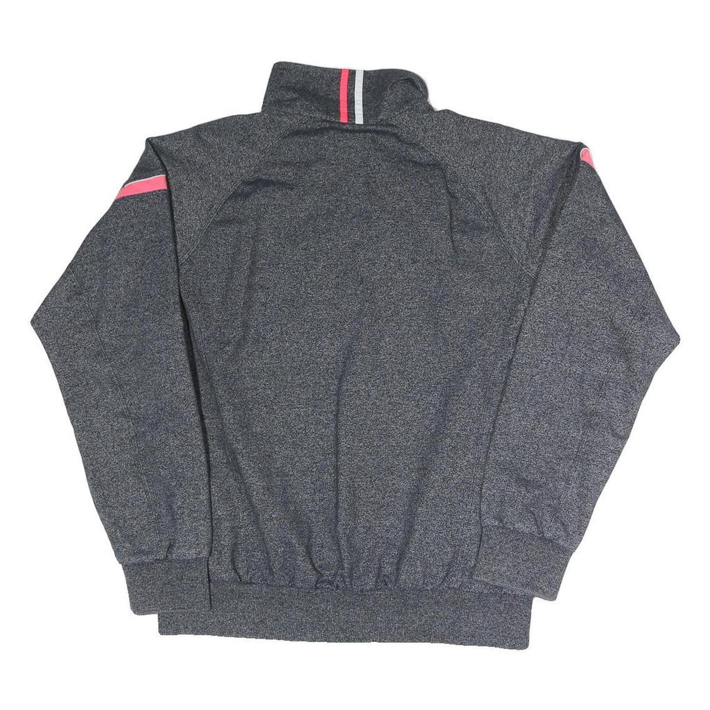 LINKE Womens Grey & Pink Zip Jacket L Polyester Blend Athletic Comfort
