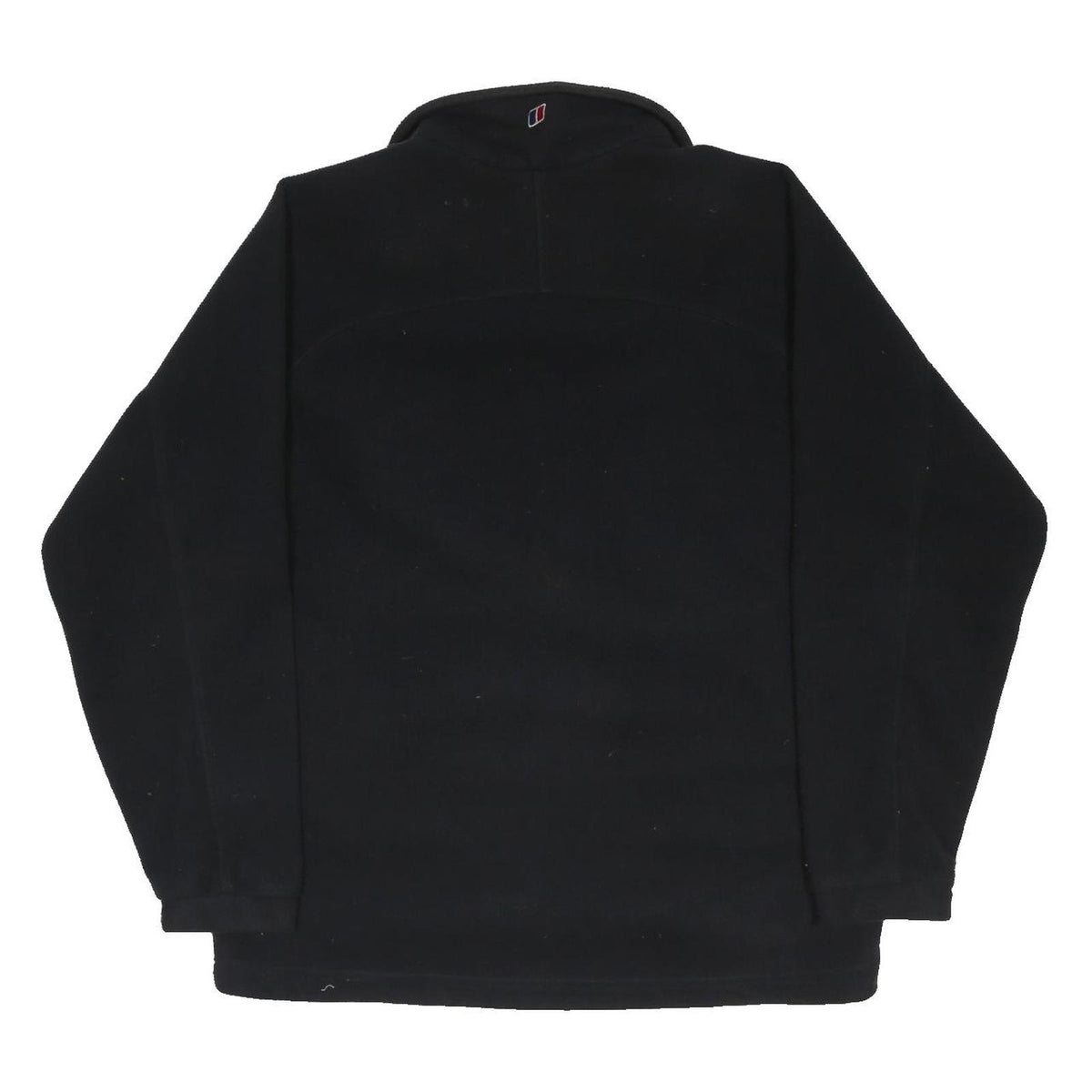 BERGHAUS Mens Black Fleece Outdoor Zip Jacket XL Polyester Blend Microfibre Long