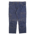 DICKIES Mens Regular Fit Denim Blue Workwear Zip Jeans W40 L28 Cargo Pocket