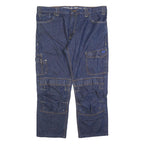 DICKIES Mens Regular Fit Denim Blue Workwear Zip Jeans W40 L28 Cargo Pocket