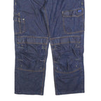 DICKIES Mens Regular Fit Denim Blue Workwear Zip Jeans W40 L28 Cargo Pocket