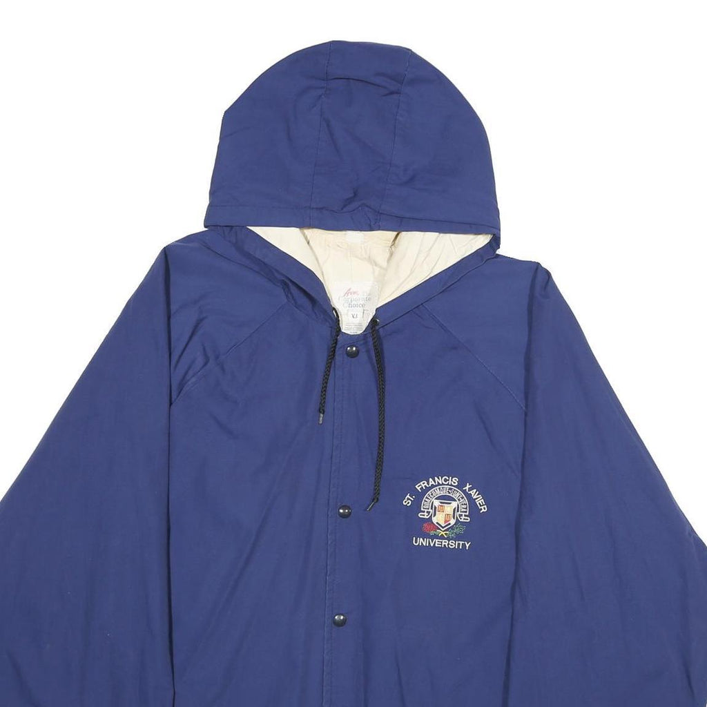 AVON Mens Blue St Francis Xavier University Jacket XL Polyester Blend Plain