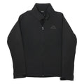 KAPPA Mens Black Jacket M Polyester Zip Plain Sports Casual Outerwear