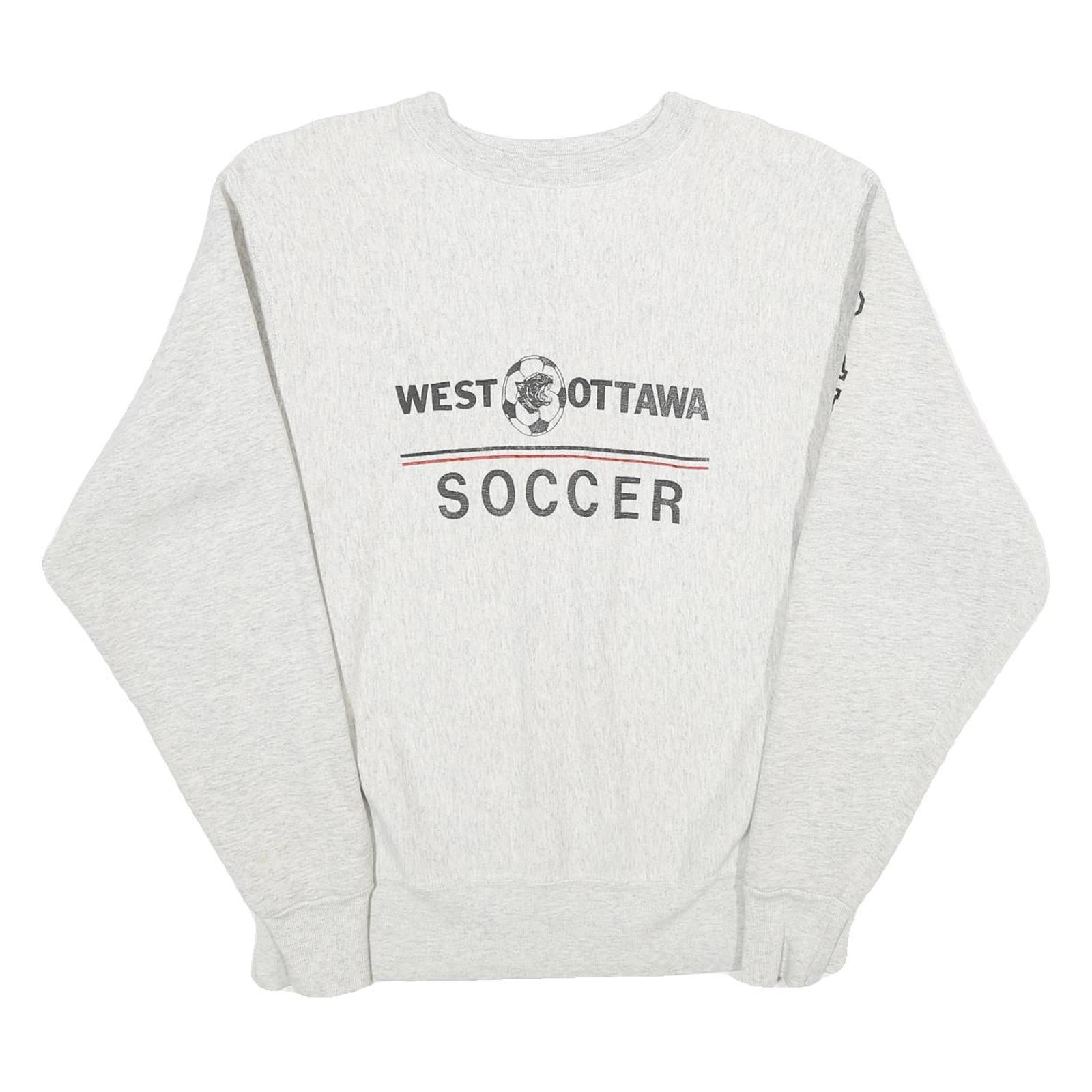CHAMPION REVERSE WEAVE Mens Grey West Ottawa Soccer Crew Neck XL Sweatshirt