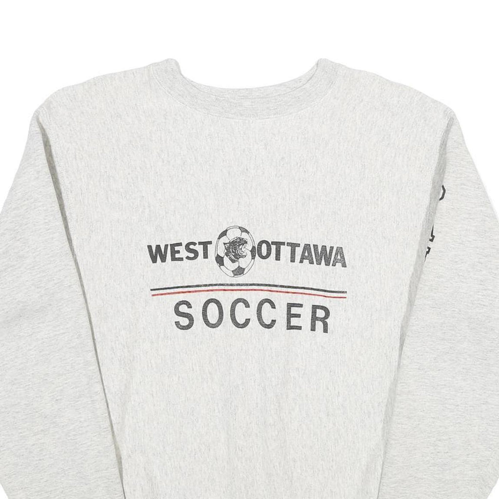 CHAMPION REVERSE WEAVE Mens Grey West Ottawa Soccer Crew Neck XL Sweatshirt