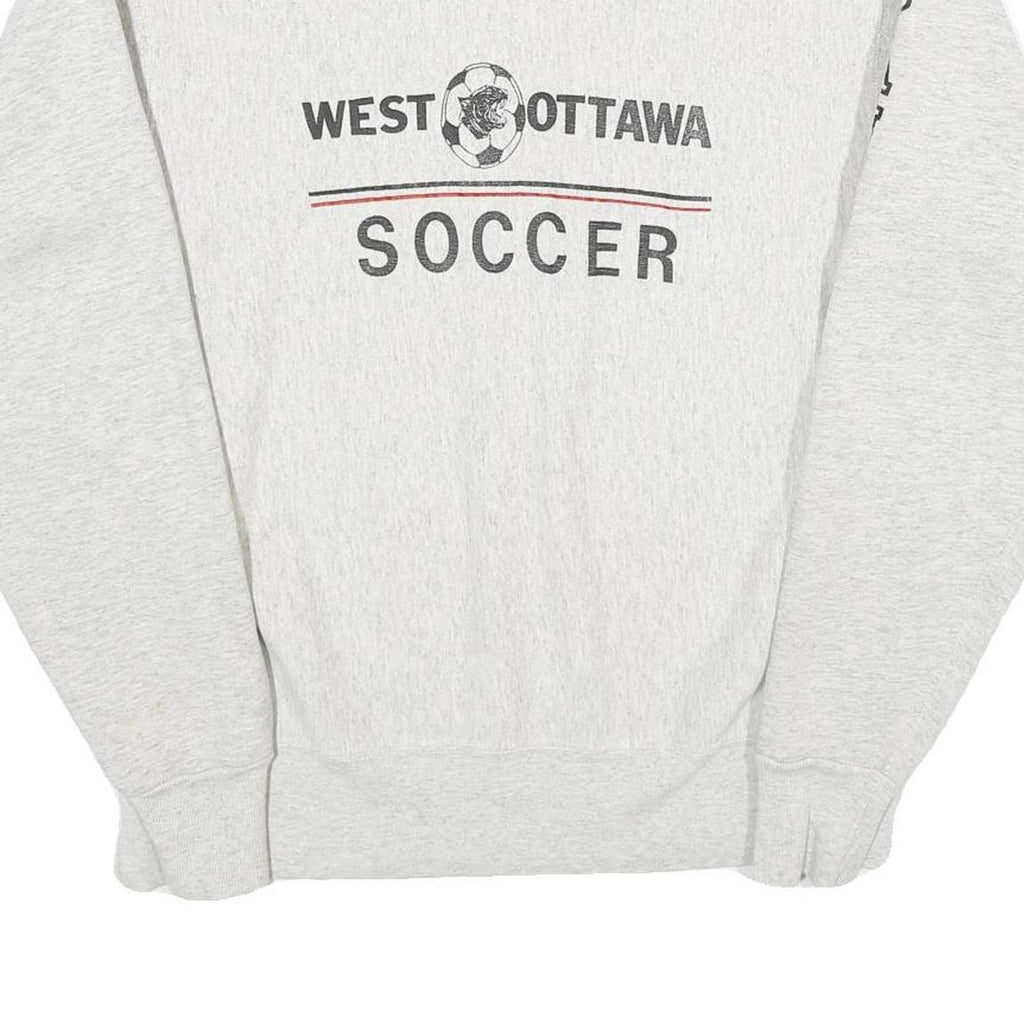 CHAMPION REVERSE WEAVE Mens Grey West Ottawa Soccer Crew Neck XL Sweatshirt