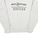 CHAMPION REVERSE WEAVE Mens Grey West Ottawa Soccer Crew Neck XL Sweatshirt
