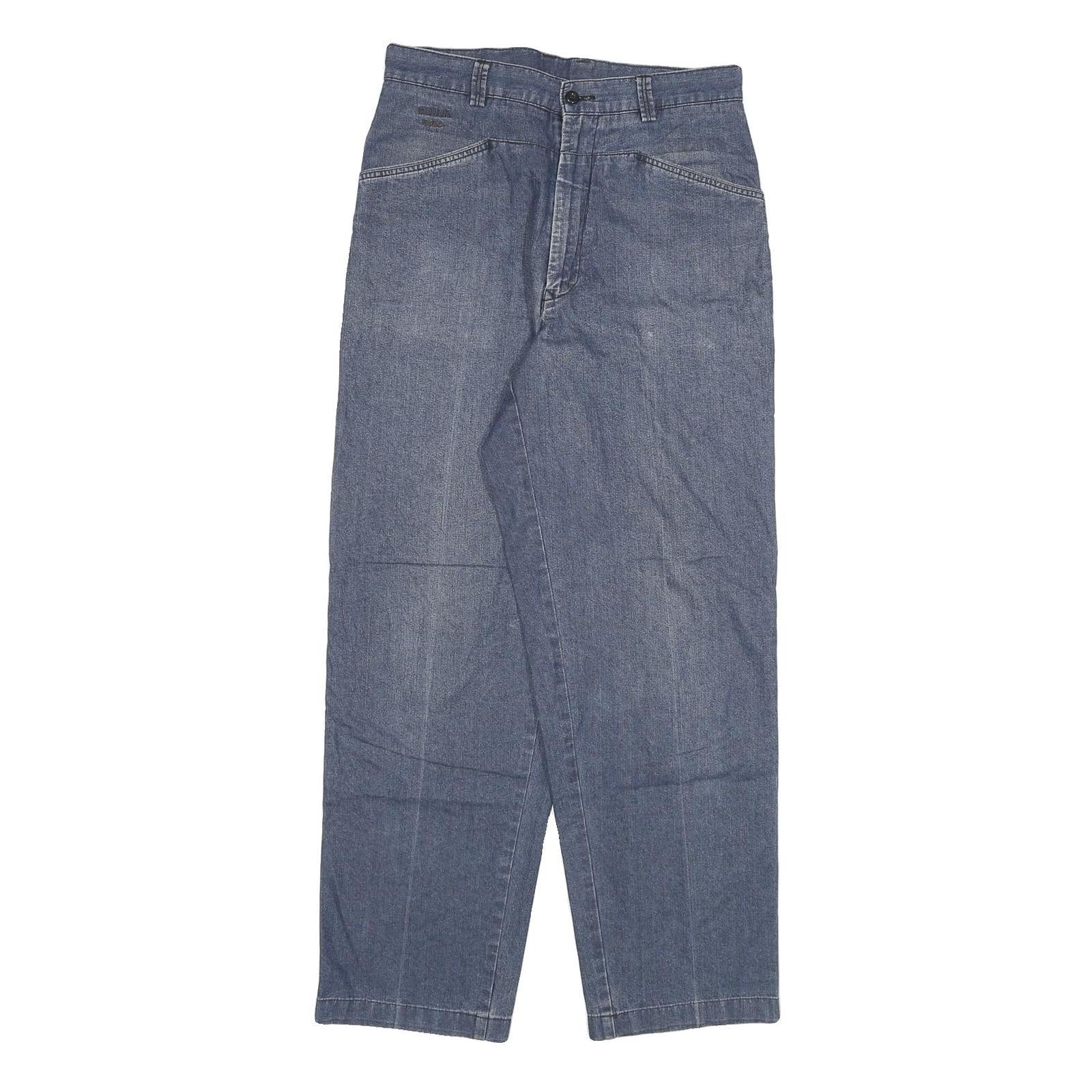 PERK PARIS Womens Jeans Blue Relaxed Straight Denim Medium W28 L29 Casual