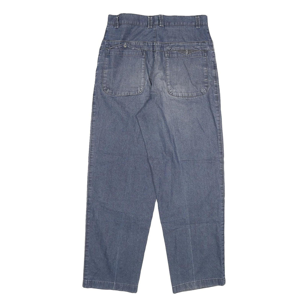 PERK PARIS Womens Jeans Blue Relaxed Straight Denim Medium W28 L29 Casual