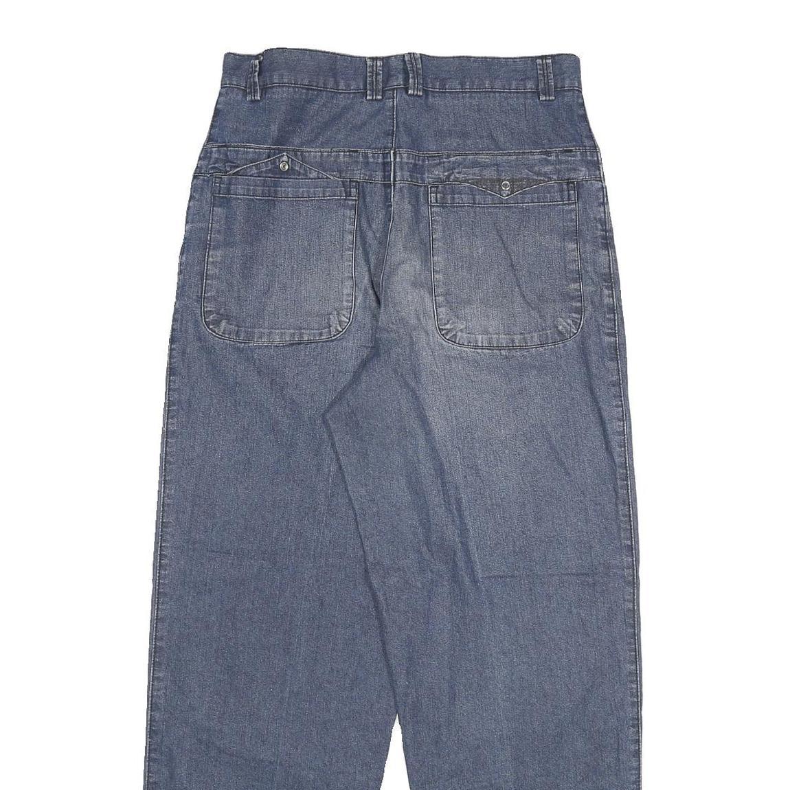 PERK PARIS Womens Jeans Blue Relaxed Straight Denim Medium W28 L29 Casual