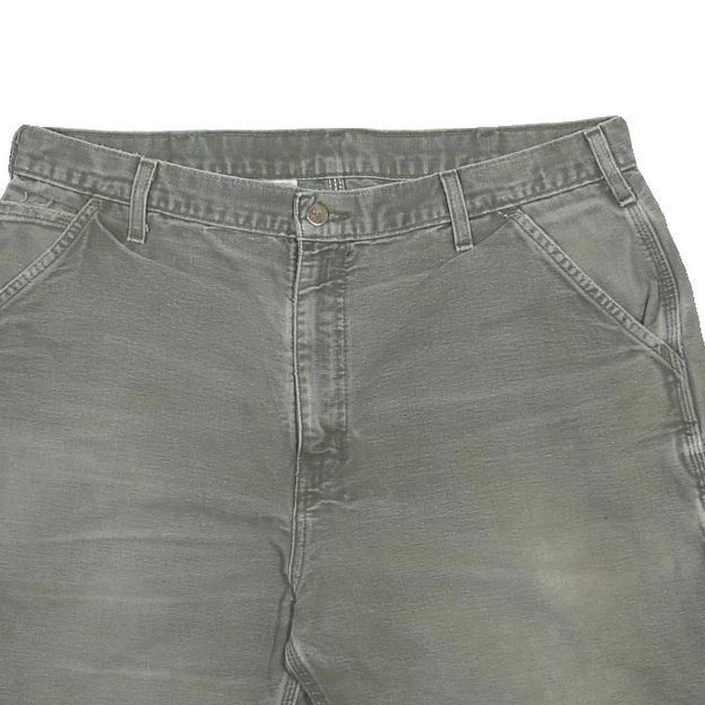 CARHARTT Mens Shorts Grey Casual Cotton L W38 Workwear Pocketed