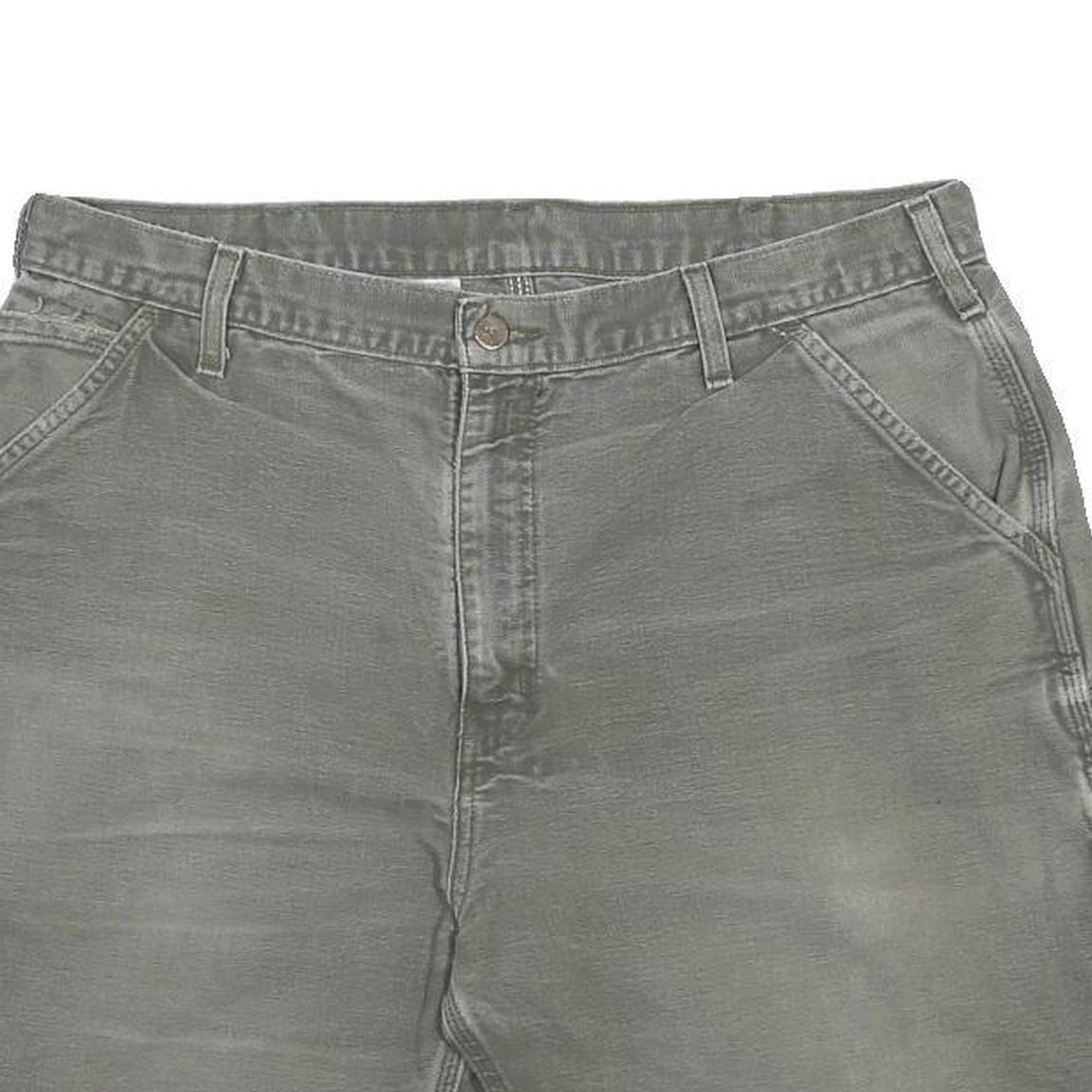 CARHARTT Mens Shorts Grey Casual Cotton L W38 Workwear Pocketed