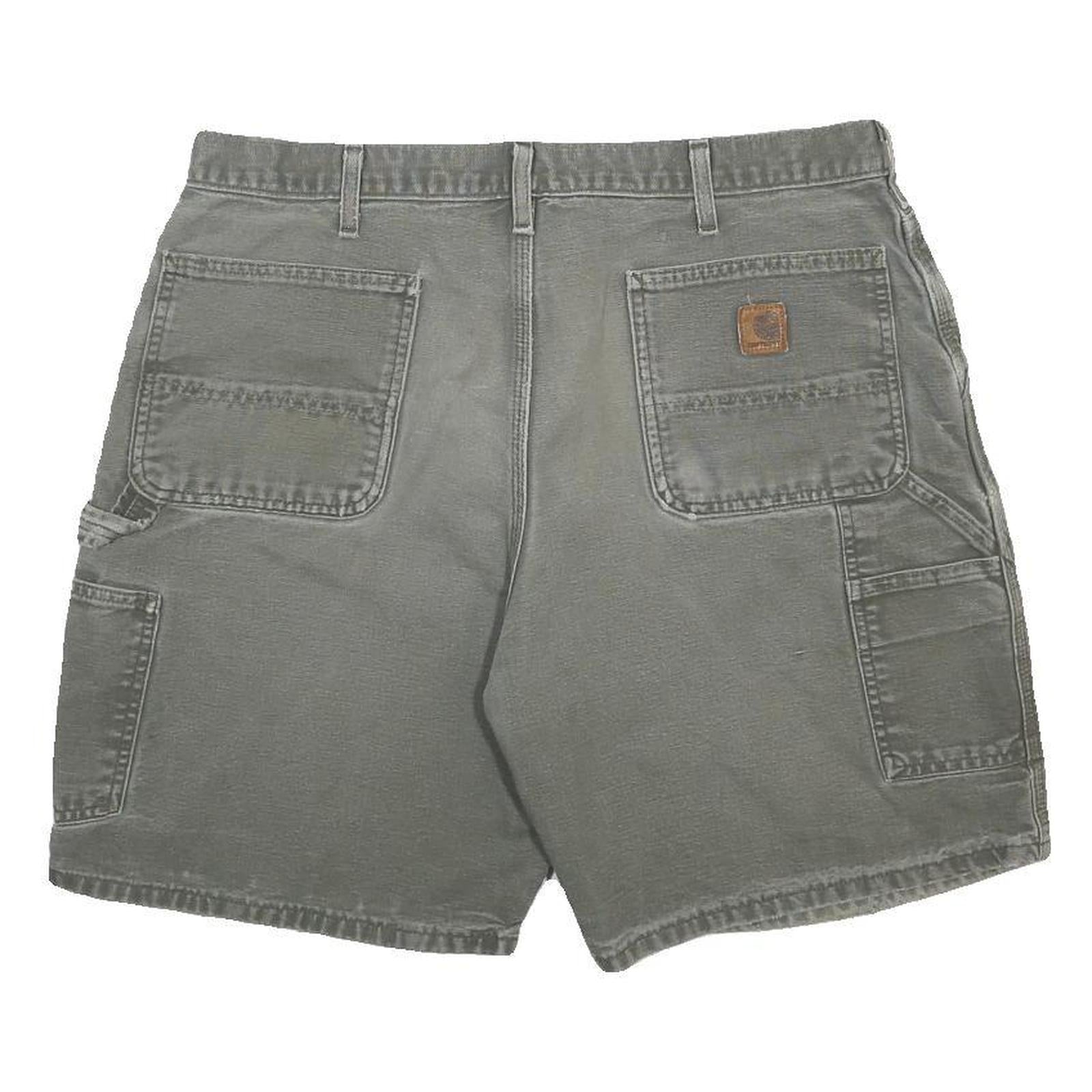 CARHARTT Mens Shorts Grey Casual Cotton L W38 Workwear Pocketed