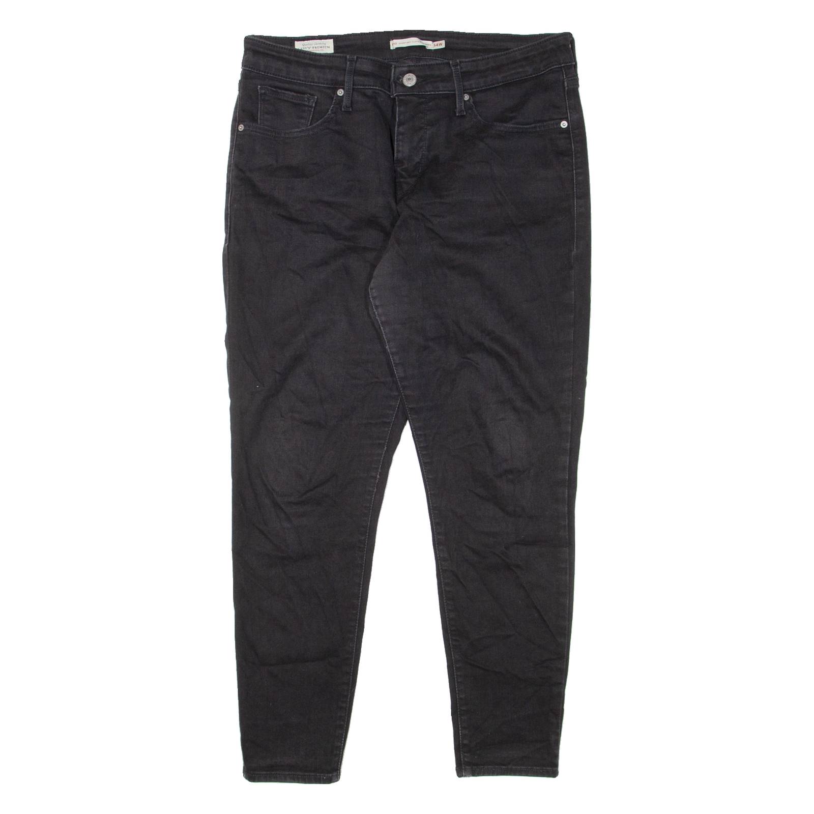 LEVI'S 310 Shaping BIG E Womens Jeans Black Slim Skinny W30 L26