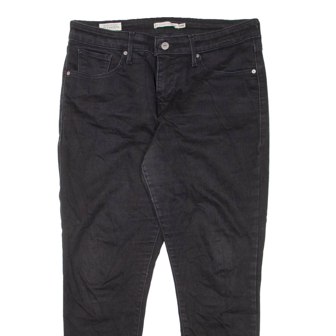 LEVI'S 310 Shaping BIG E Womens Jeans Black Slim Skinny W30 L26